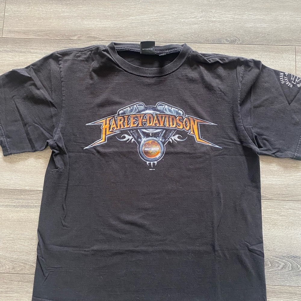 Harley-Davidson Black Tee with Motor Logo (2004)